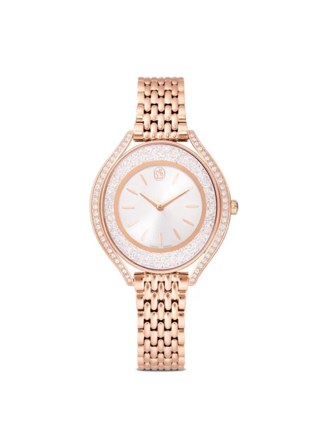 Crystalline Professional Plated Stainless Steel Analog Watch